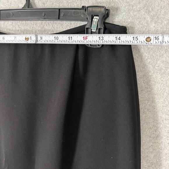Anne Klein Skirt Small Black Mini Pencil Slit Career Secretary Work Witchy READ - Picture 6 of 11